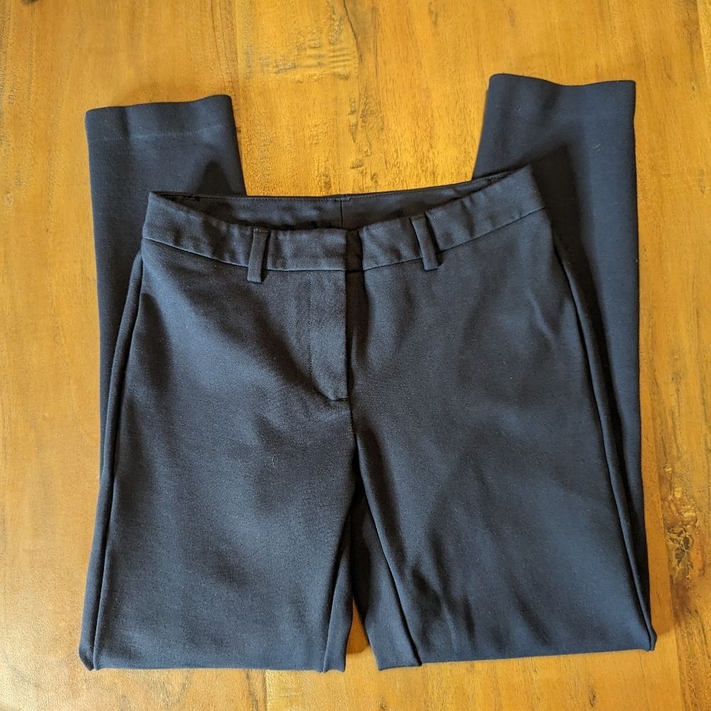 Lands' End Rich Navy Slim Ankle Pants Size 2 Stretch